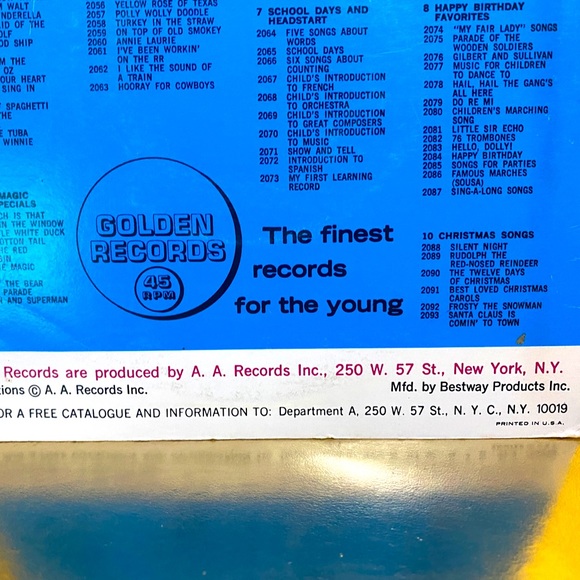 RETRO 1966 GOLDEN VINYL RECORD A CHILD’S INTRODUCTION TO THE ORCHESTRA #2068 7” - Picture 11 of 16